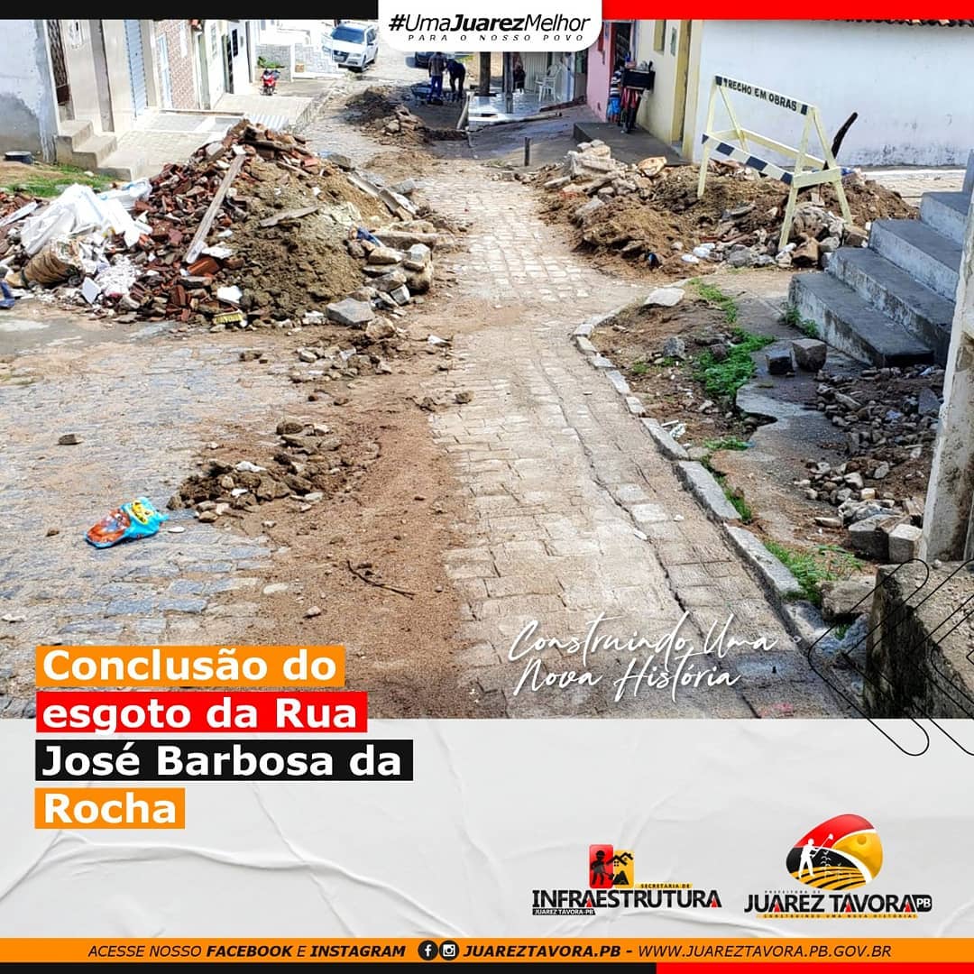 Conclusão do esgoto da rua José Barbosa da Rocha 