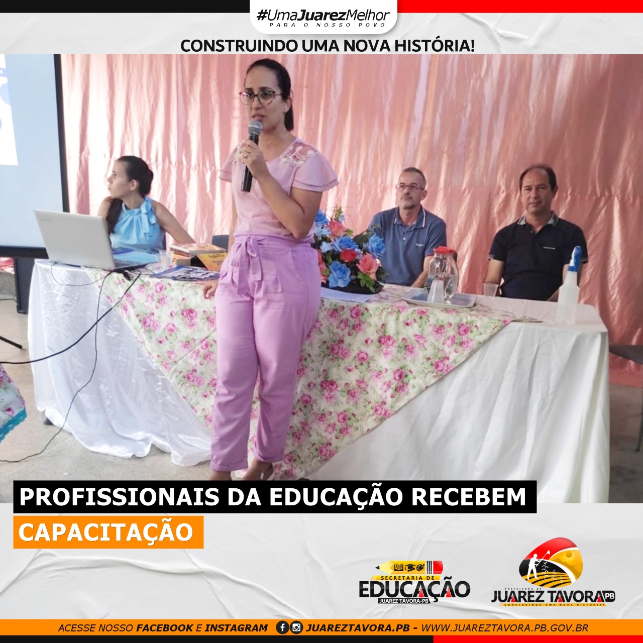 Profissionais da educação de Juarez Távora recebem capacitação