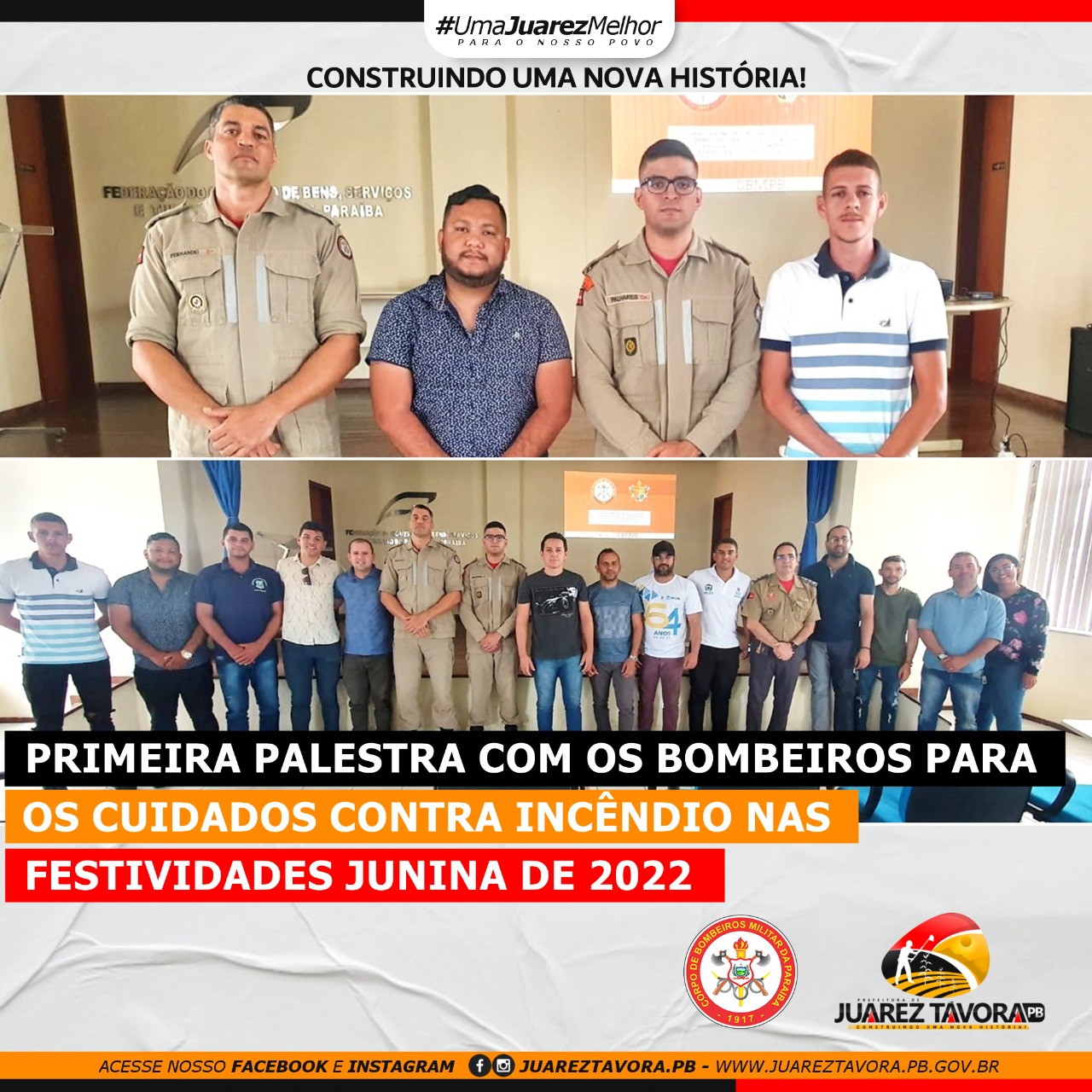 Juarez Távora participa de palestra com Corpo de Bombeiros