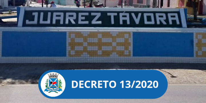 Prefeitura Municipal de Juarez Távora baixa o Decreto 13/2020 suspendendo por tem indeterminado as aulas da Rede Pública e o funcionamento das Creches Municipais.