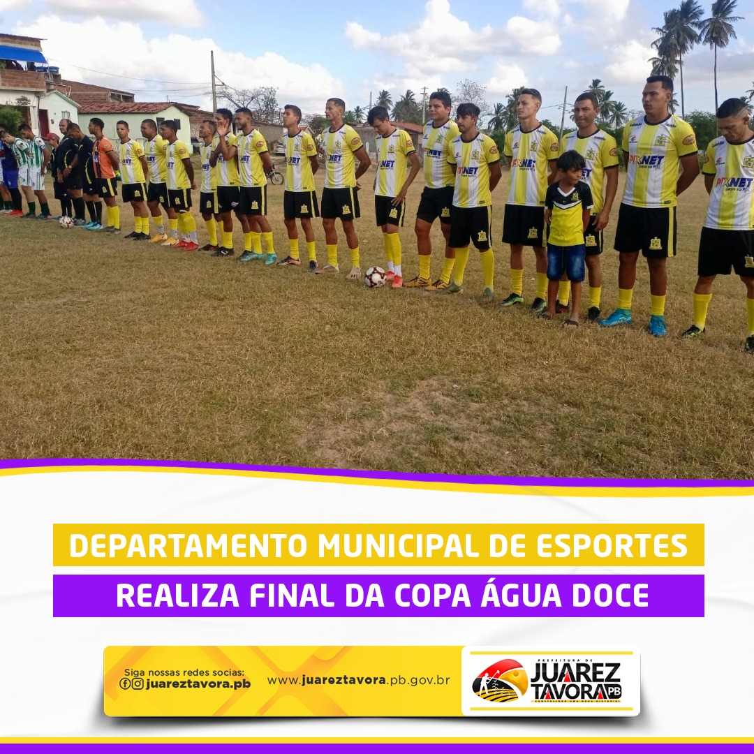 Departamento Municipal de Esportes realiza final da Copa Água Doce