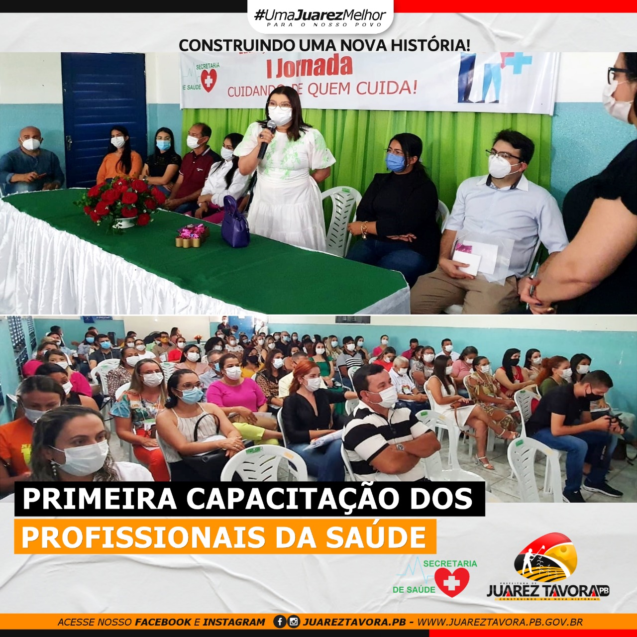 Profissionais da saúde de Juarez Távora participam da I Jornada: Educação Permanente da Saúde – Cuidando de quem cuida