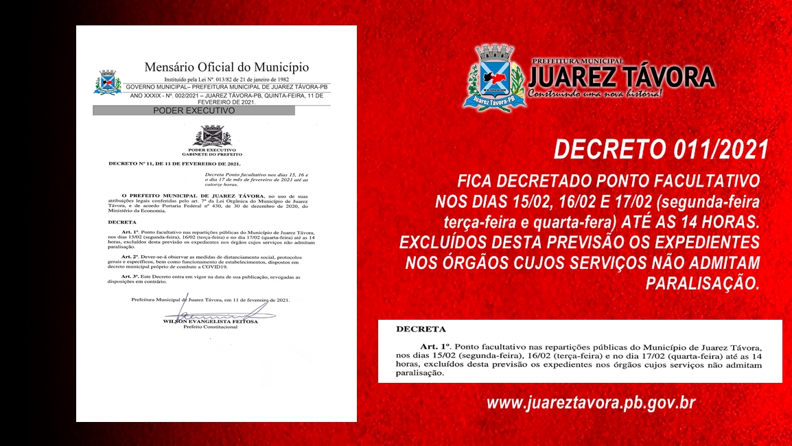 DECRETO 011/2021