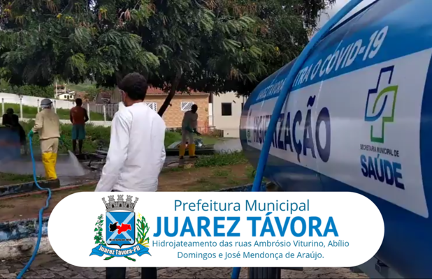  Prefeitura Municipal de Juarez Távora, através da Secretaria de Saúde realizou mais uma ação com hidrojateamento, seguindo o planejamento de desinfecção em todo o município.