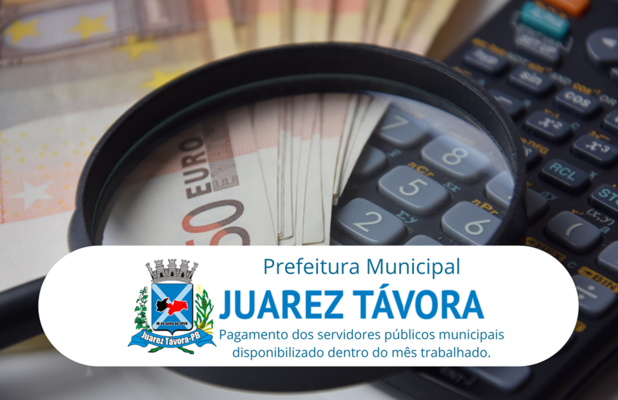 A Prefeitura Municipal de Juarez Távora, através da Secretaria de Finanças disponibilizou o pagamento dos servidores públicos municipais referente ao mês de junho.
