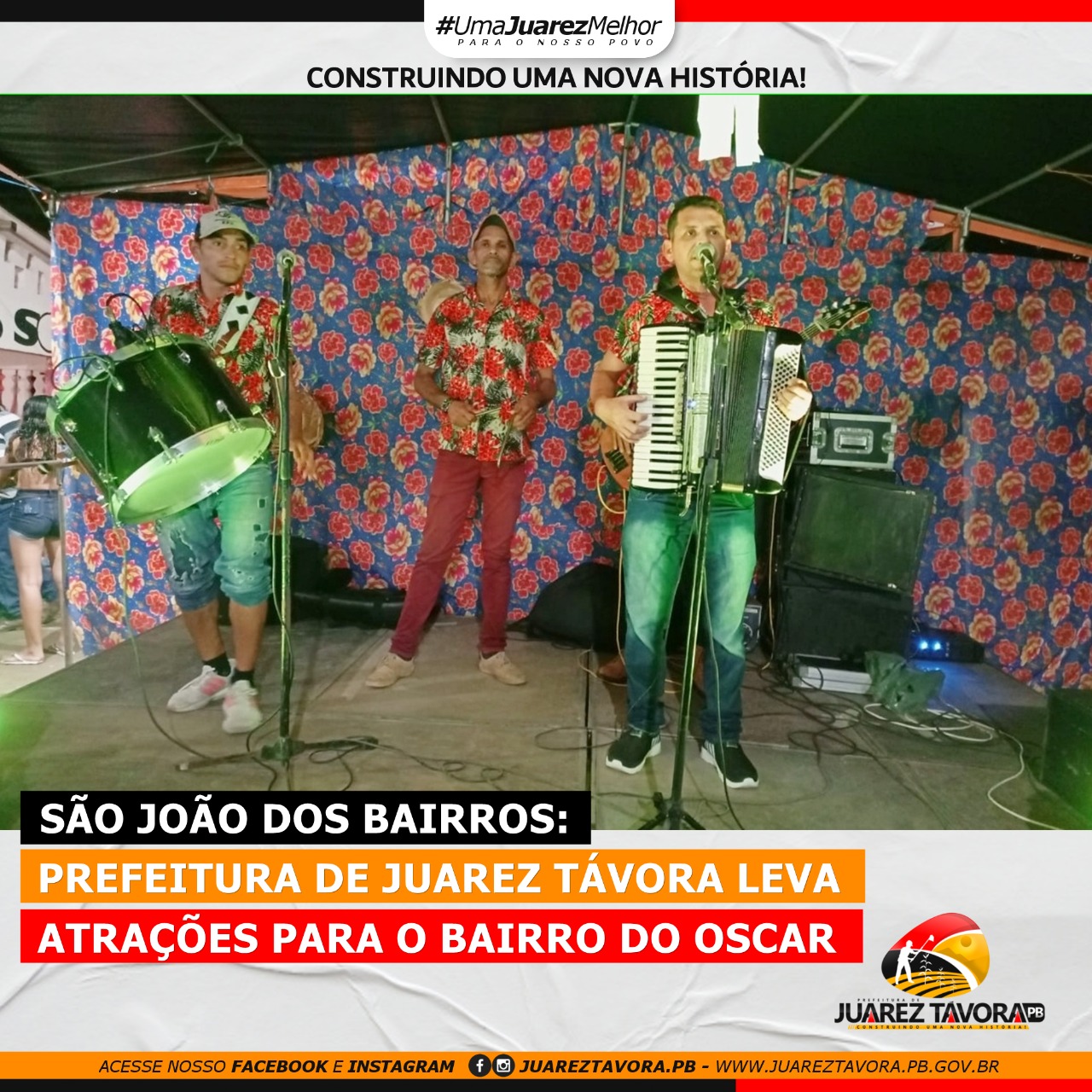 São João dos Bairros: Prefeitura de Juarez Távora leva atrações para o bairro do Oscar