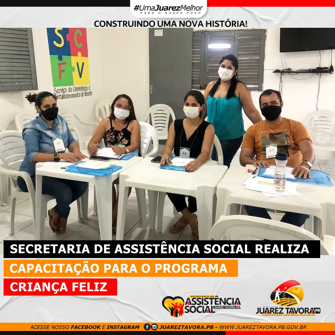 Juarez Távora: Secretaria de Assistência Social promove capacitação para a equipe do Programa Criança Feliz