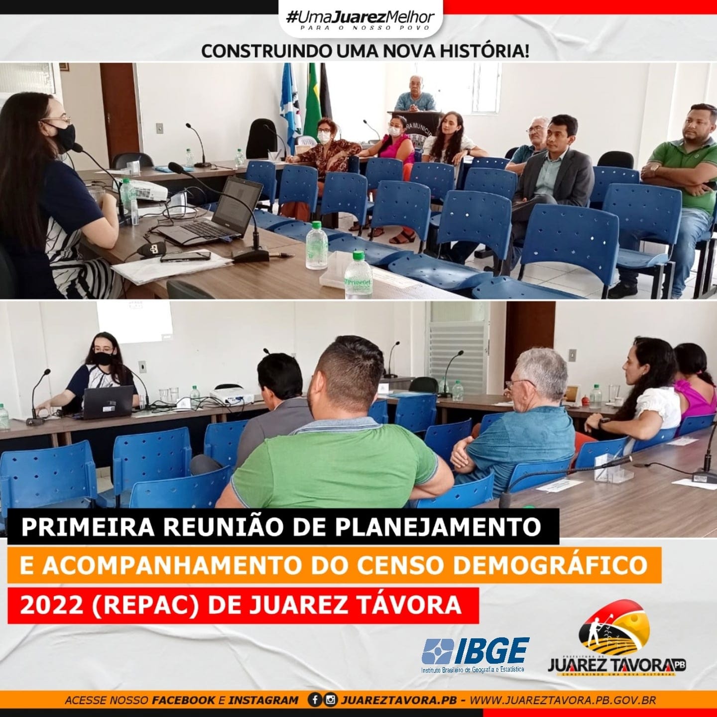 Primeira reunião de planejamento e acompanhamento do Censo Demográfico 2022 em Juarez Távora