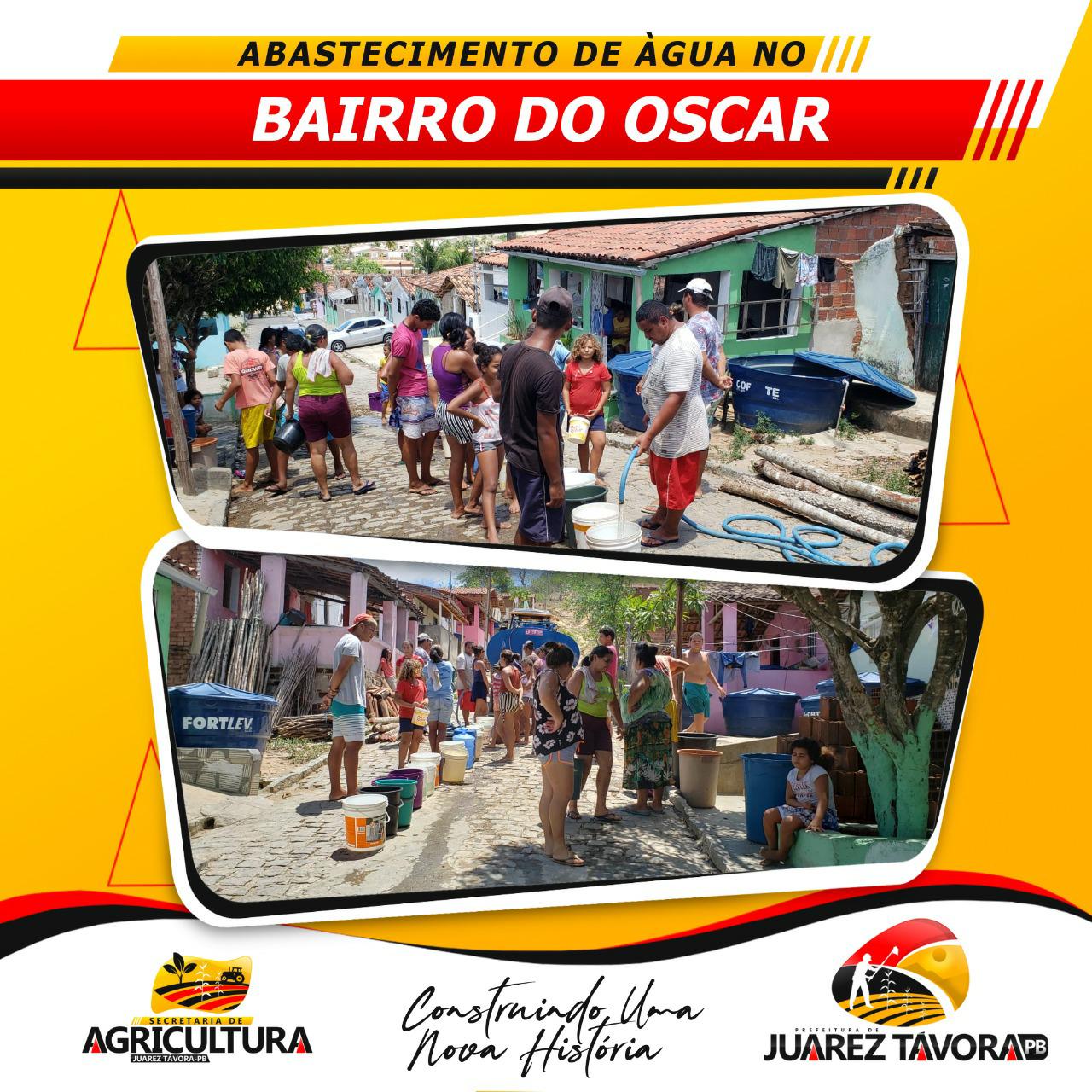 ABASTECIMENTO DE ÁGUA NO BAIRRO DO OSCAR