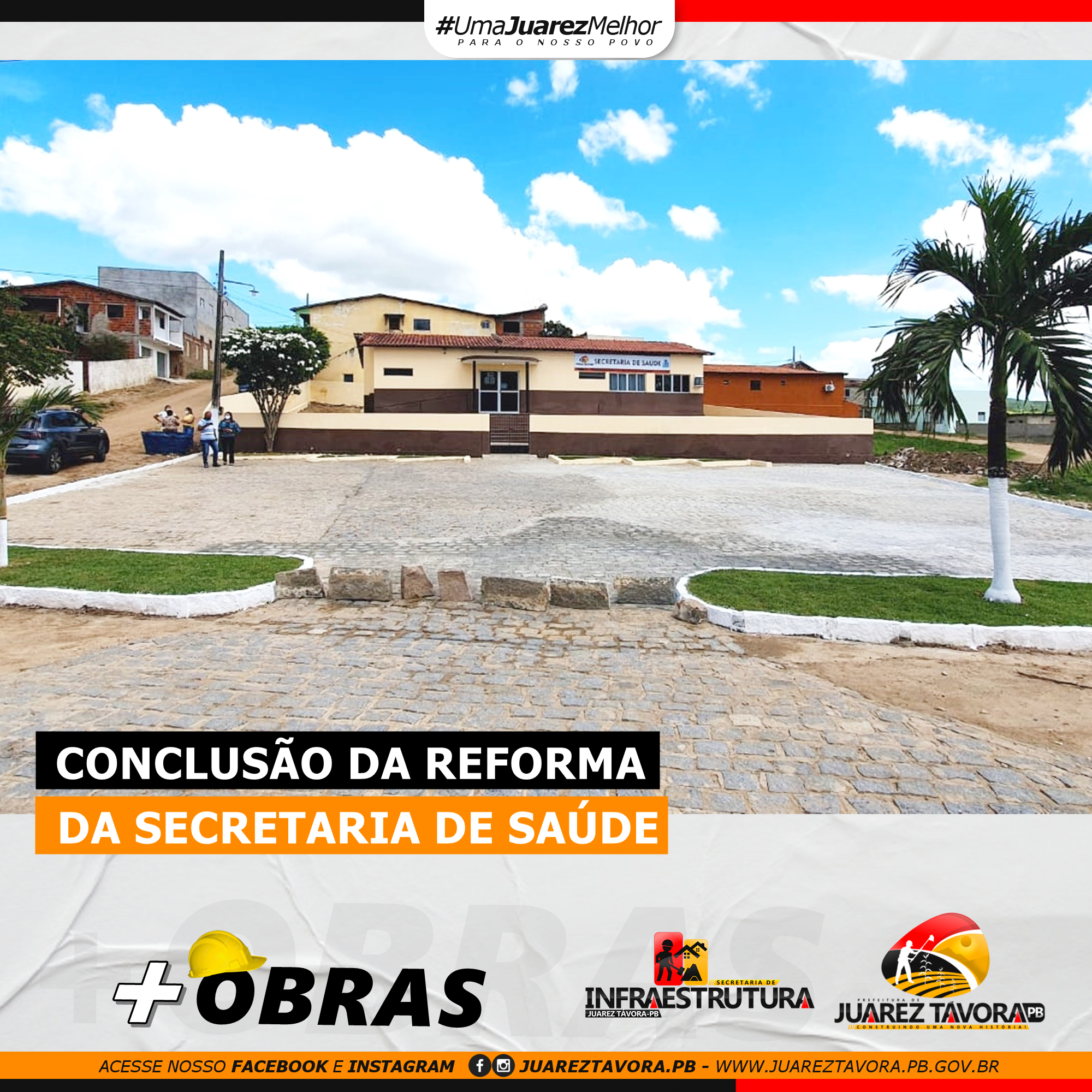 Conclusão da reforma da secretaria de saúde.