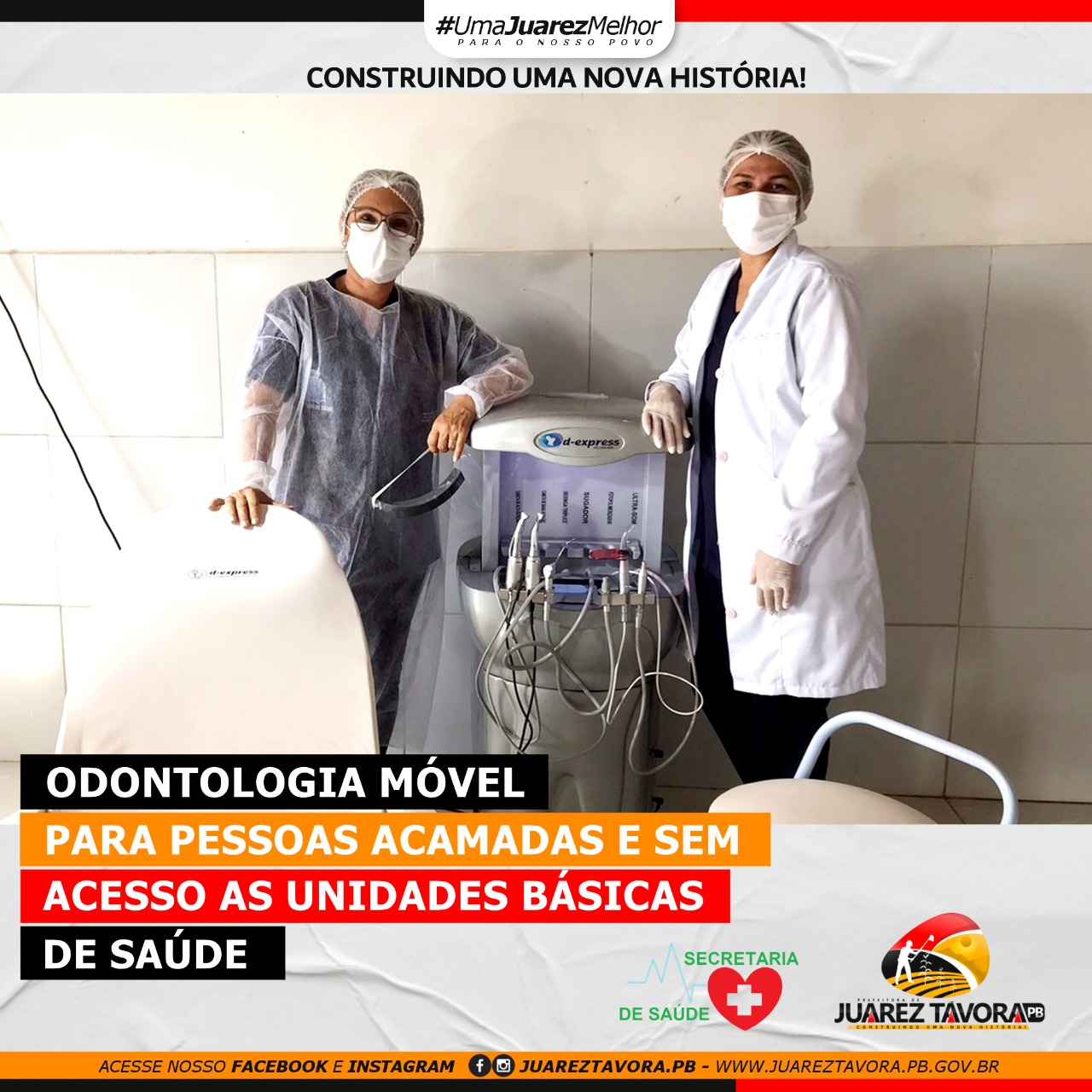 CONSULTÓRIO MÓVEL: Saúde de Juarez Távora inova nos serviços odontológicos