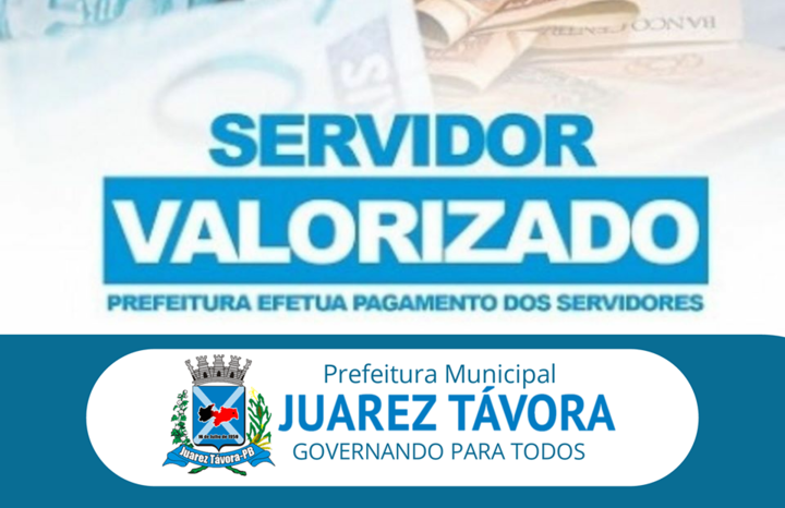 Prefeitura Municipal de Juarez Távora disponibiliza pagamento para os servidores públicos municipais do mês de maio.