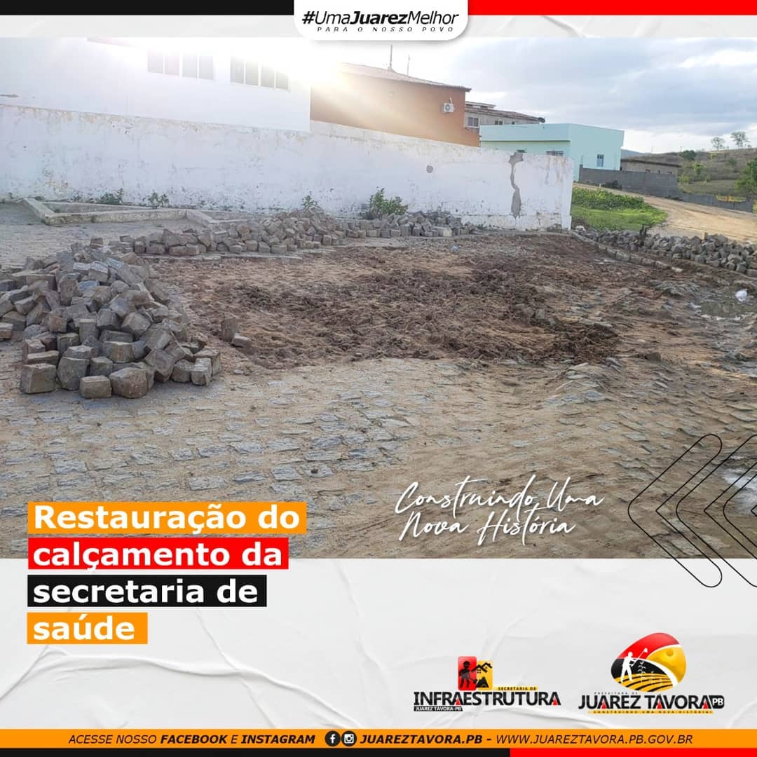 Iniciamos essa semana mais uma obra, dessa vez a revitalização da calçada da secretaria de saúde.