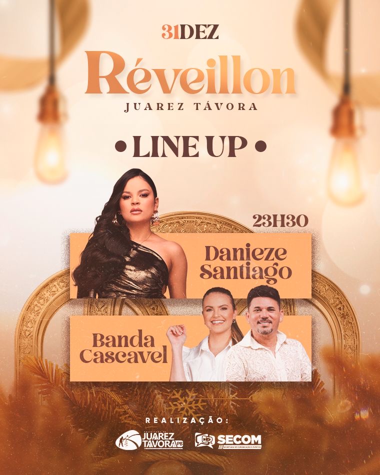 Réveillon em Juarez Távora terá grande festa na Praça Central